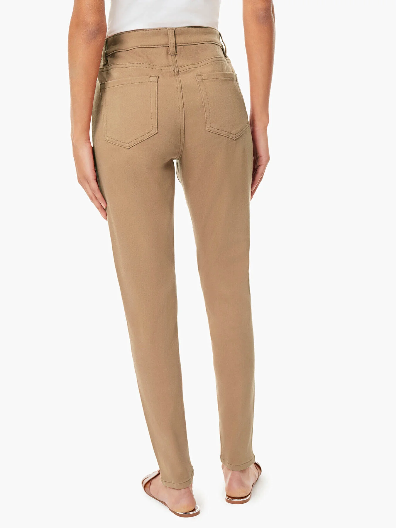 Lexington Cropped Skinny Jeans, Mocha Wash - Image 4