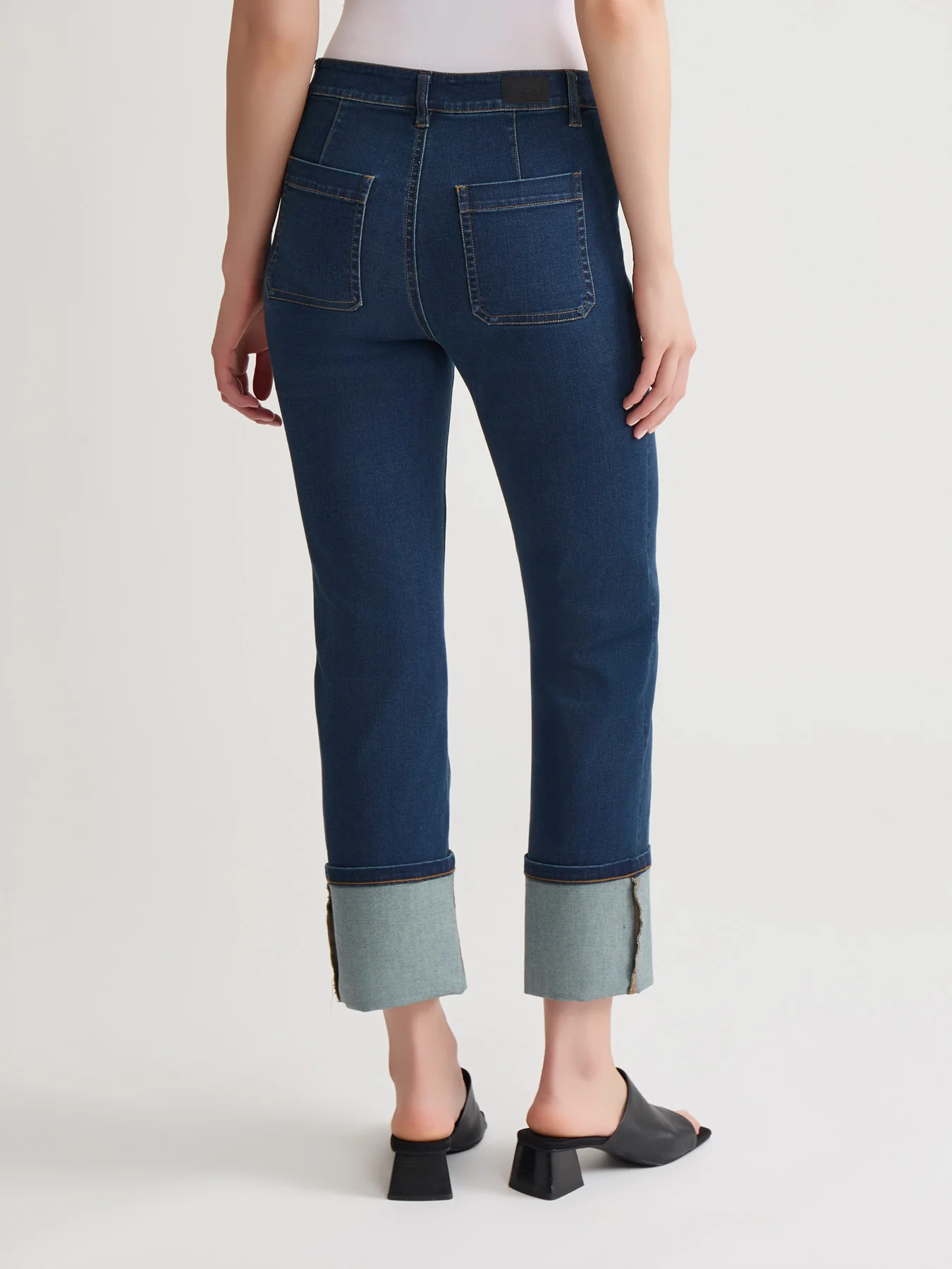 Deep Cuff Straight Leg Denim, Westpoint Wash - Image 3