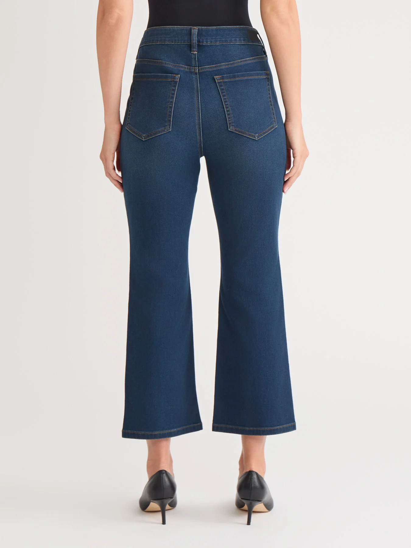 Petite Lexington Cropped Kick Flare Jeans - Image 3