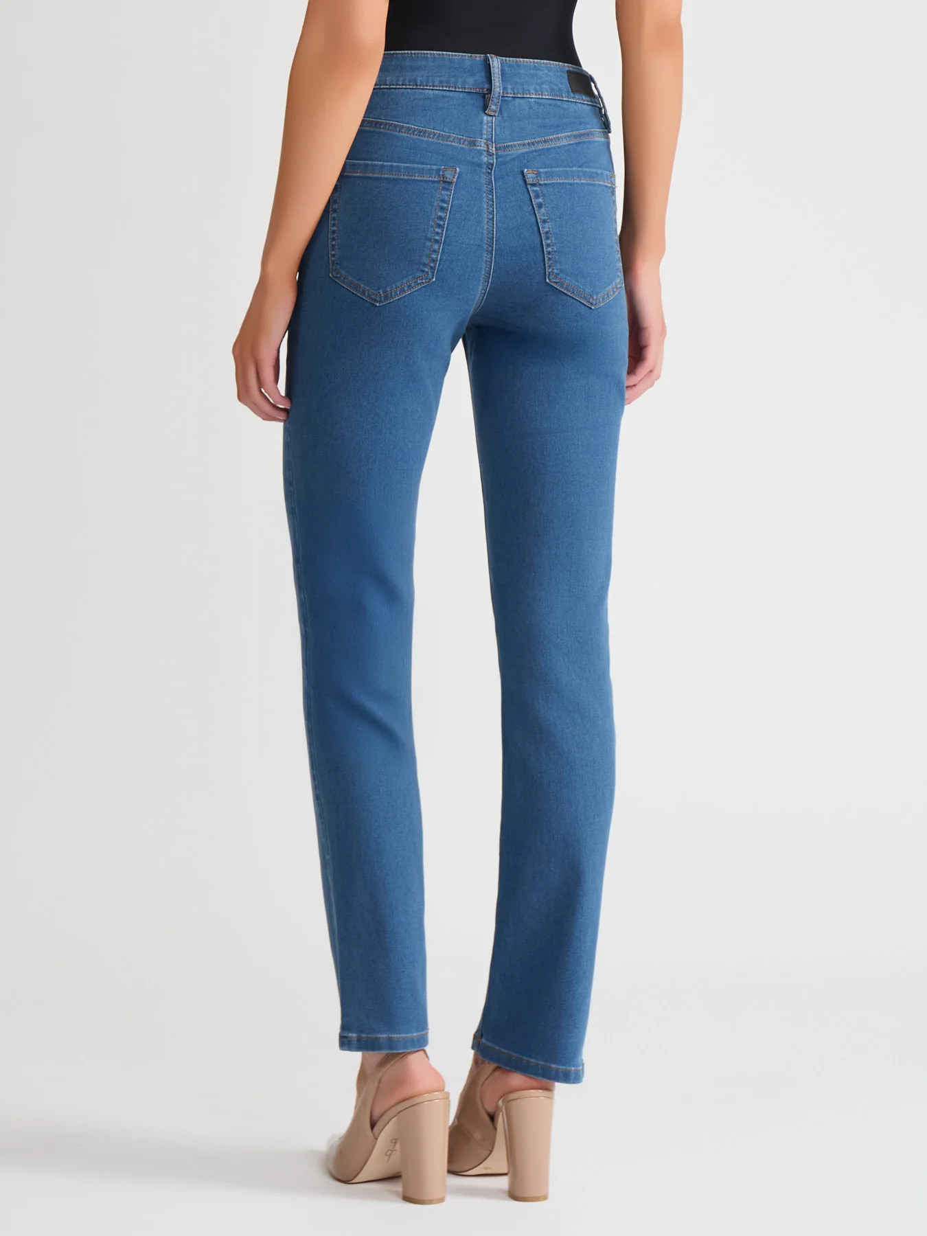 Petite Lexington Straight Leg Jeans, Skywash - Image 3