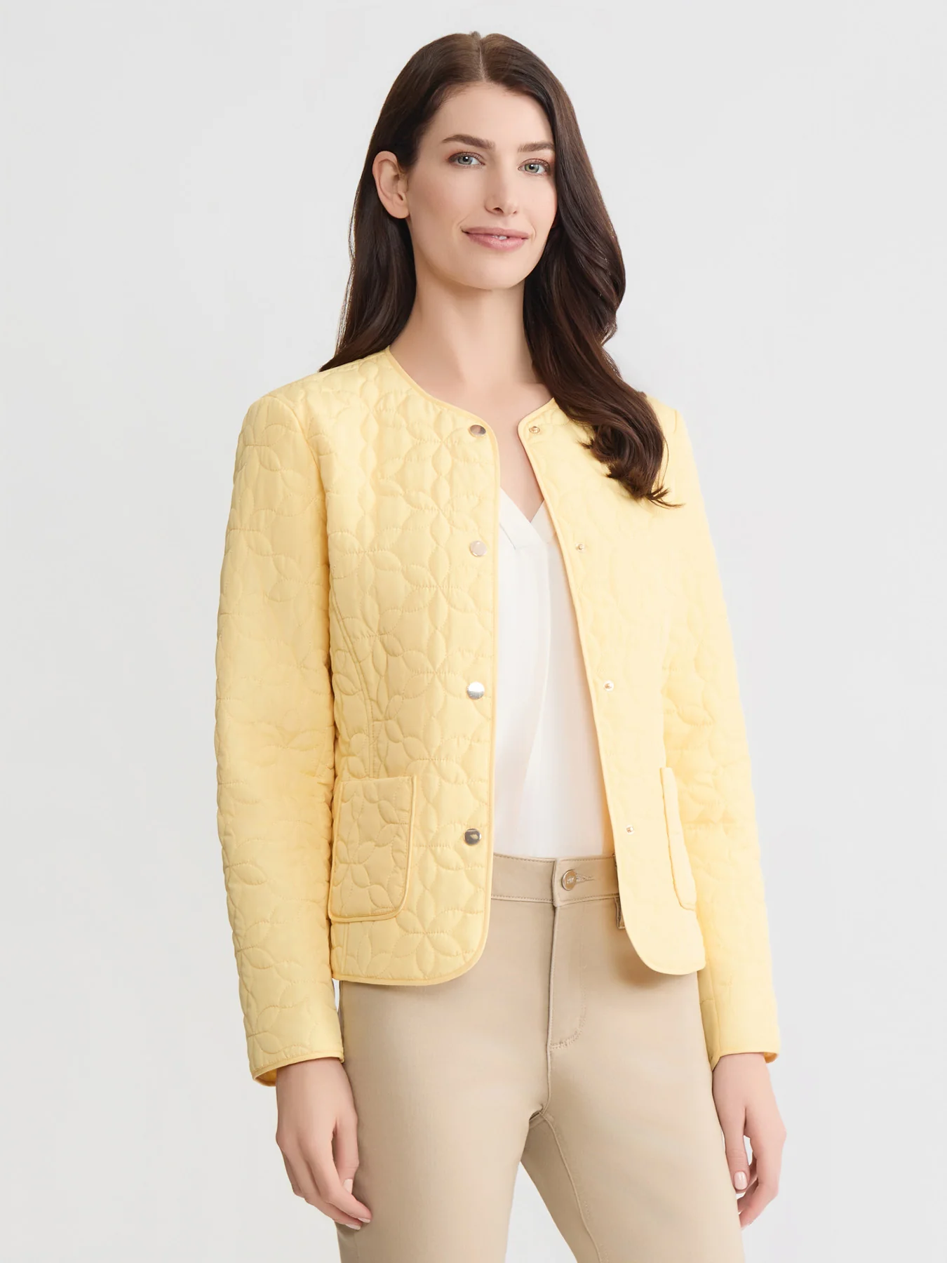 Petite Quilted Flower Jacket - Image 3