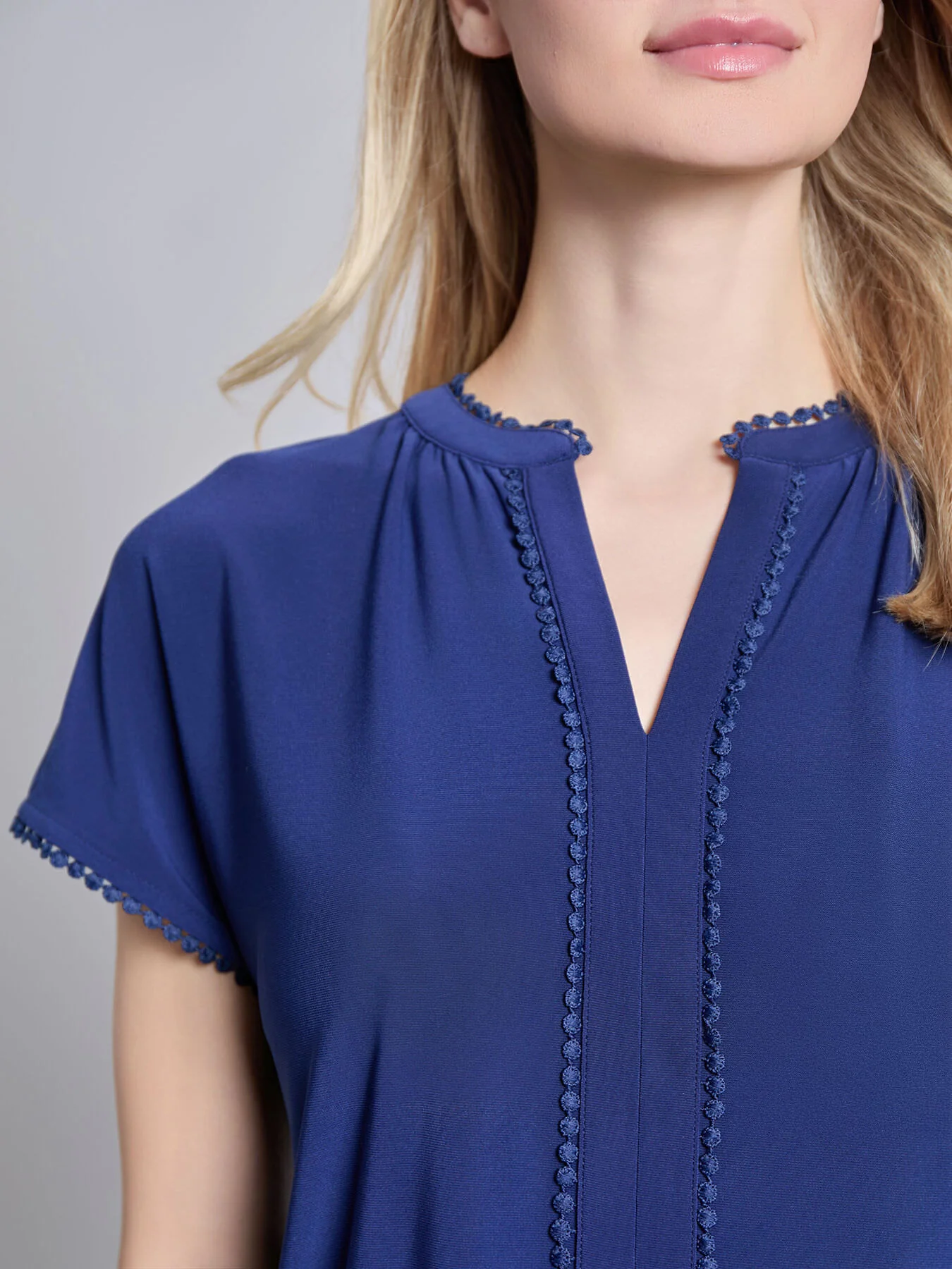 Petite Split Neck Top - Image 3