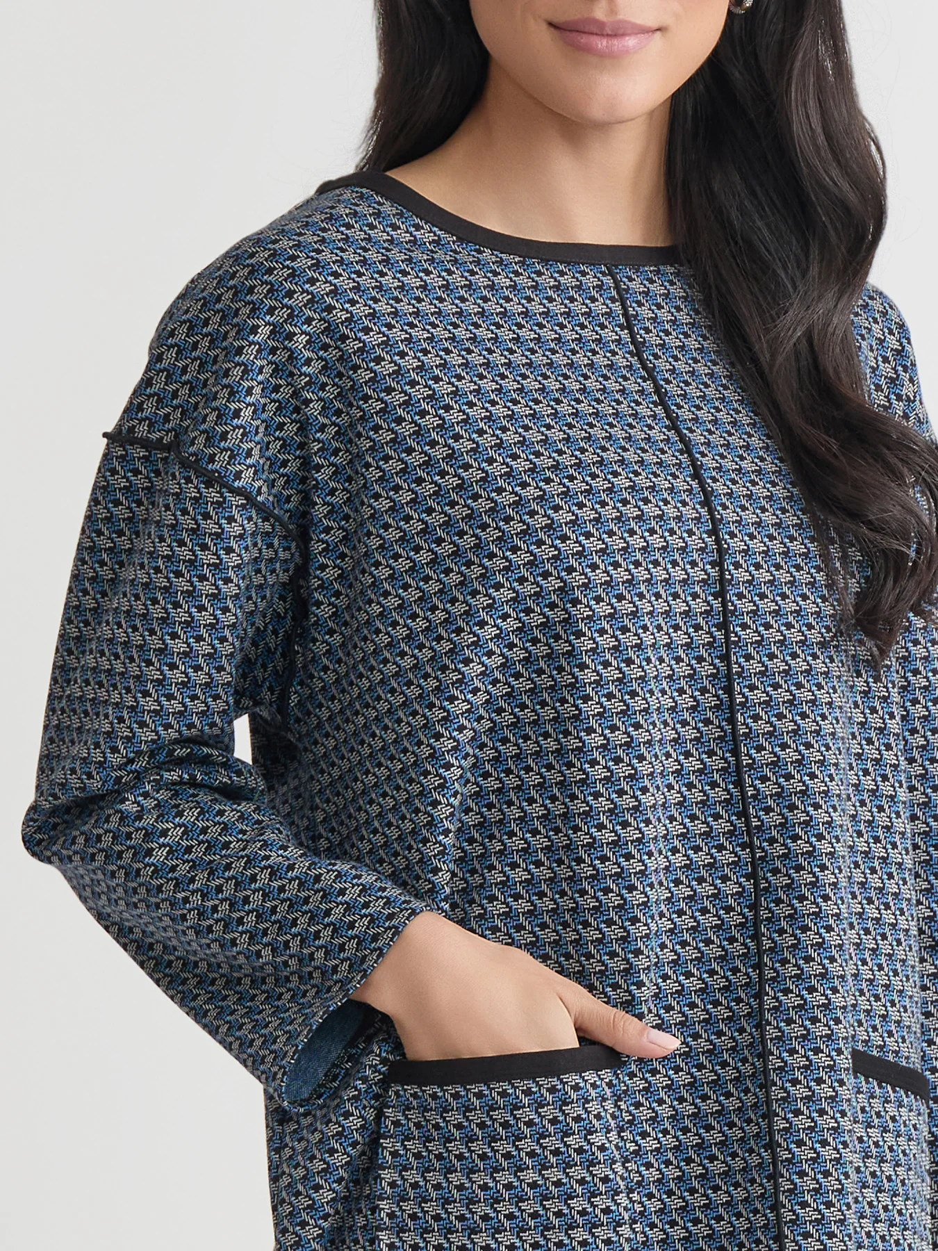 Plus Binding Edge Top, Serenity Knit - Image 3