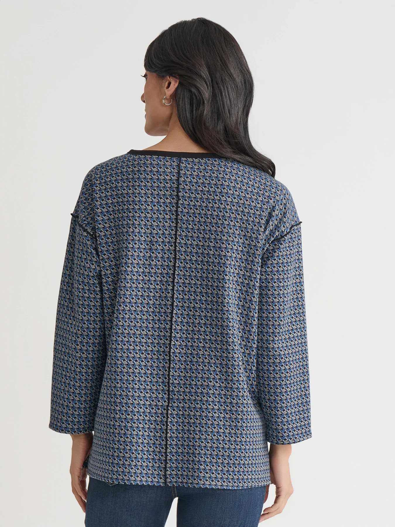 Plus Binding Edge Top, Serenity Knit - Image 4