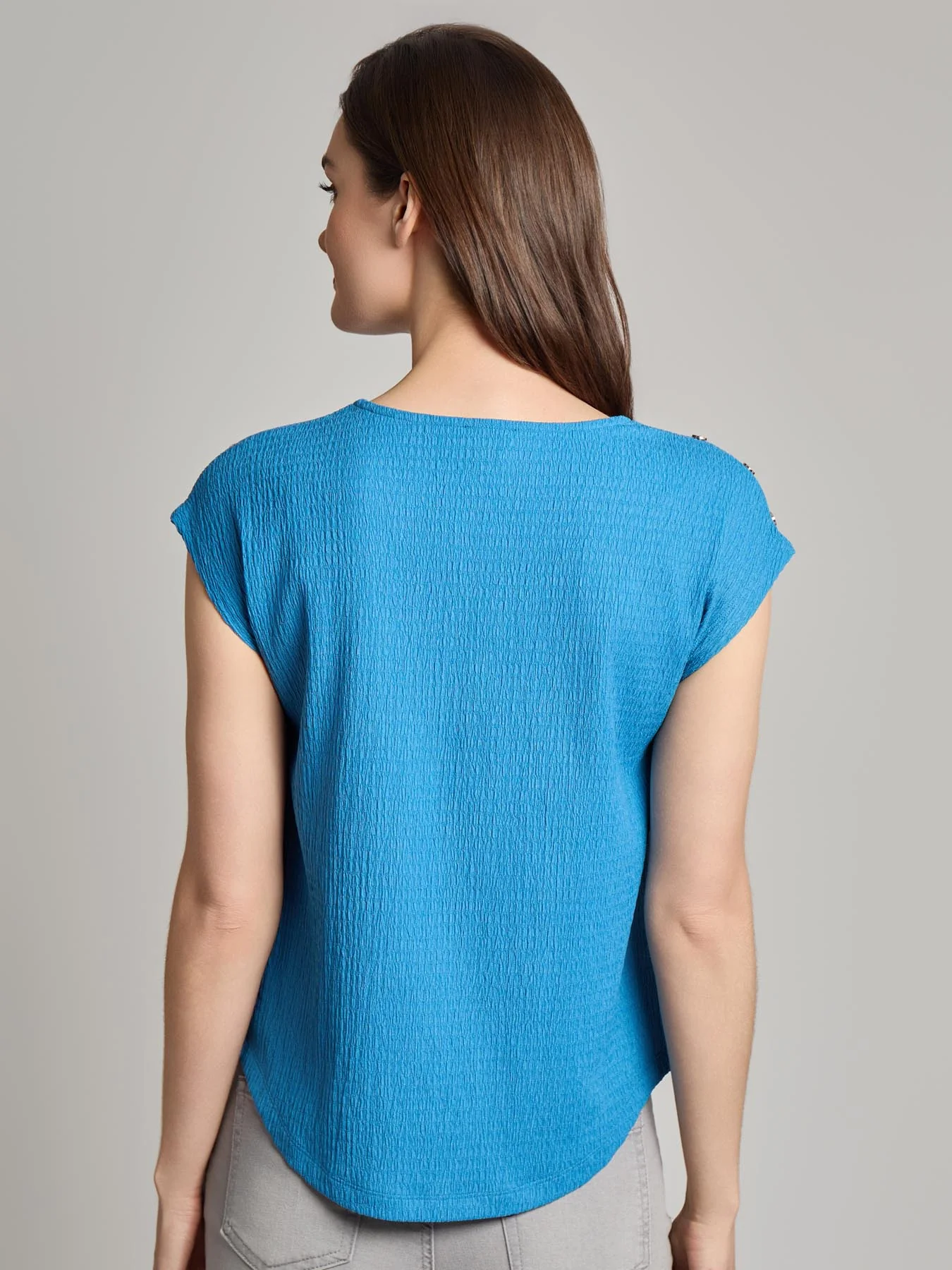 Plus Drop Shoulder Textured Top - Image 3