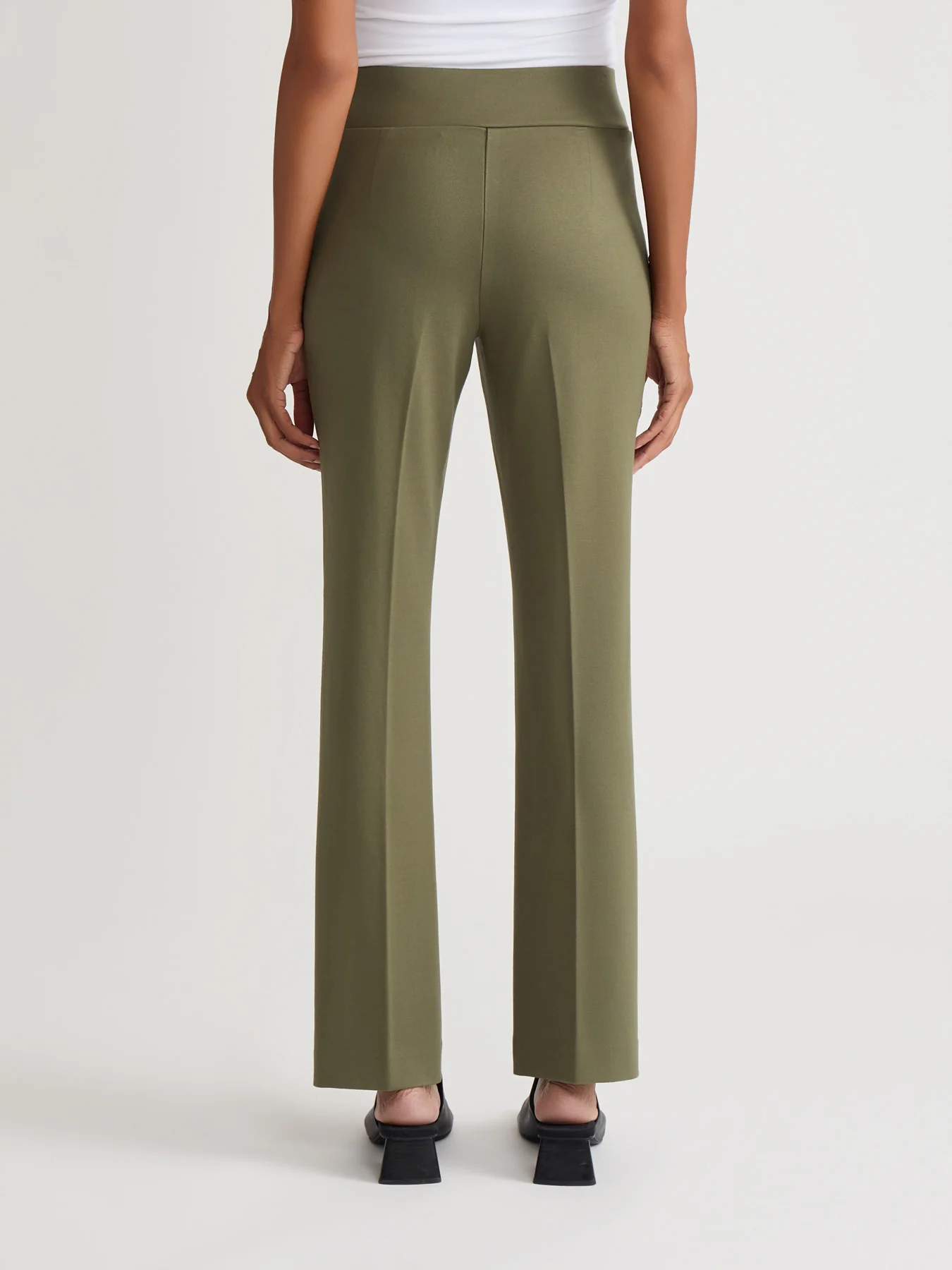 Pull-On Pintuck Trouser, Serenity Knit - Image 3